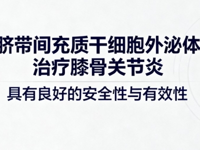 臍帶間充質(zhì)干細(xì)胞外泌體治療膝骨關(guān)節(jié)炎具有良好的安全性與有效性